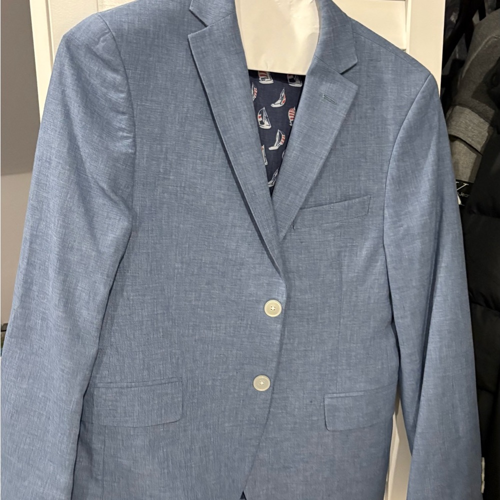 Ralph Lauren Light Blue Kids Blazer with Matching Pant